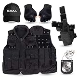 TK Gruppe Timo Klingler Kostümheld® 6 in 1 SWAT UNISEX Kostüm für Herren & Damen Set für...