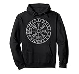 Keltisches Vikinger Vegvisir Wikinger-Kompass Glücksbringer Pullover Hoodie