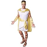 dressforfun Herrenkostüm römischer Herrscher Augustus | Römisches Gewand mit angenähtem Umhang |...