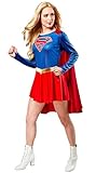 Rubie's Offizielles Supergirl (TV-Serie) Kostüm für Erwachsene, Blau / Rot, S
