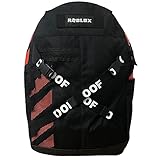Roblox Backpack Boys Kinderspiel Schwarz Red Skater School Rucksack 18.5 ” Einheitsgröße