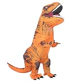Rafalacy Aufblasbares Dinosaurier-Kostüm für Erwachsene, T-Rex- und Jurassic-Kostüm, lustiges...
