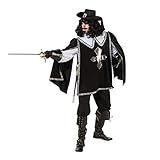 Orlob Fasching Kostüm Herren Musketier Umhang Unisize - ohne Kragen