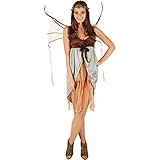 dressforfun 900260 Frauenkostüm Nymphe Naturgeist, bezauberndes Märchen Elfen Kleid, inkl....