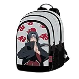 NARUTO Itachi Schulrucksack, Doppelfach, Unisex, Kinder, mehrfarbig, groß, bunt, Large