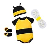 Lito Angels Biene Kostüm Kleid für Baby Jungen Mädchen, Body Strampler Onesie Verkleidung mit...