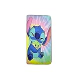Geeignet für Disney Stitch Geldbörsen für Frauen, niedliche Cartoon-PU-Brieftaschen, Clutch Bags,...