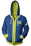 Nate Hoodie Game Cosplay Kostüm Halloween Karneval Vault 111 Sweatshirt Pullover Jacke XXL Blau,...