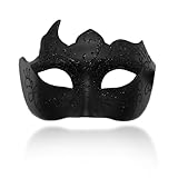 LQTSLFM Venezianische Maske Herren, Maskenball-Maske Retro, Masquerade Mask Herren Venezianischen...