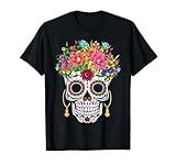 Zuckerschädel Dia De Los Muertos Cinco De Mayo Tag Der Toten T-Shirt