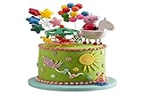 dekora - Torten Deko Geburtstag Set von Peppa Wutz mit Figur und Cake Topper Dekoration - Torten...
