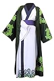 NoryNick Roronoa Zoro Cosplay Kostüm Anime Umhang Robe Wano Country Kimono Anzüge Halloween...