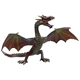 Bullyland 75591 - Spielfigur Rotbrauner Drache, ca. 10,3 cm, detailgetreu, PVC-frei, ideal als...