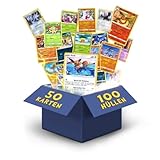 Pokemon Karten deutsch 50 Verschiedene 3 Seltene 3 Holo 1 zufällige Pikachu, Glumanda, Dedenne oder...