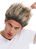 WIG ME UP - 31733-ZA103-82A Perücke Halloween Herren Damen hoch toupiert Troll Teufel Kobold...