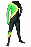 MJPARTY Adult Jamaican Bobsled Team Cool Fancy Dress Costume Jamaica Bobsleigh Running Jumpsuit...