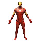 Morphsuits Offizielles Iron Man Basic Kostüm, Marvel Ganzkörperanzug - M (150cm-162cm)