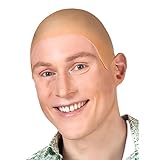 MUNSKT Latex kahle Kappe, Dicke Haut Kopf Schädel Perücke, Fancy Kleid Cosplay Hut Kostüm...
