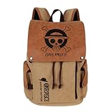 Sohaon Anime Canvas Rucksack College Daypack Schultasche Büchertasche Backpack Laptop Bag One Piece