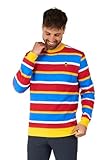 OppoSuits Herren Sesamstraße Pullover - Offizieller Ernie™ Pullover - Slim Fit - Pullover...
