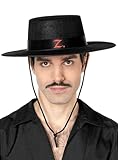 Maskworld Zorro Hut - Kostüm-Zubehör des schwarzen Rächers für Karneval, Halloween & Motto-Party