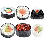 STOBOK 6 Stücke Künstliche Sushi Probe Simulation Realistische Lebensechte Nigiri Onigiri Dessert...