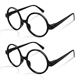 flintronic Spielzeugbrille, Retro Runde Brillen, Zauberer Brille Gläser mit Rundem Rahmen,...