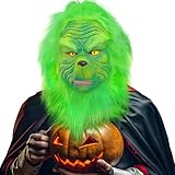 ITMNMNL Grinch Maske Erwachsene,Grinch Kostüm,Grinch Maske,Grinch Mask Adult, Grinch Costume,Grinch...