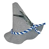 Widmann 8523B - Hut Bayern aus Filz, Trachtenhut, Volksfest, Bierfest, Mottoparty, Karneval