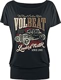 Volbeat Louder and Faster Frauen T-Shirt schwarz XL 95% Viskose, 5% Elasthan Band-Merch, Bands