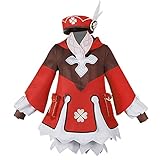 6PCS Anime Genshin Impact Klee Halloween Karneval Cosplay Kostüm Lolita Gothic Kleid passt süßes...