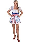 narrenkiste M210135-XS delfsblau Damen Holländerin Hollandkostüm Hollandkleid Gr.XS