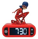 Lexibook, Miraculous Ladybug Cat Noir, Digitalwecker mit Nachtlicht, Snooze, Uhr, leuchtendes...