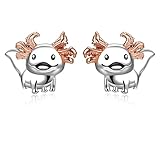 Axolotl Ohrringe 925 Sterling Silber hypoallergen Axolotl Ohrstecker Schmuck Geschenke für Mädchen...
