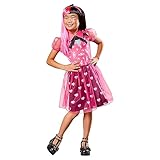 Rubies Draculaura Classic Kostüm für Mädchen, Kleid und Stirnband, offizielles Monster High...