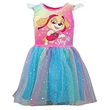 Paw Patrol Skye Tüllkleid für Mädchen – Regenbogenkleid mit Glitzer-Tüllrock – festlich &...