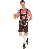tectake dressforfun Herrenkostüm Trachten Set | Schicke Trachtenhose | Traditionelle Stickereien |...