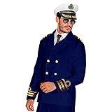 W WIDMANN MILANO Party Fashion - Kostüm Admiral Kapitänsjacke, Jackett, Matrose, Kapitän,...