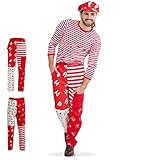 KarnevalsTeufel Damen- oder Herren-Kostüm Hose Kölle Alaaf, rot-weiß Köln viele Motive Patchwork...