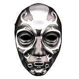 Claofoc Todesser Maske Halloween Death Eater Maske 3D Gruselige Schädelmaske Lucius Malfoy Kostüm...