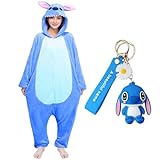 Stitch Kostüm Stitch Onesie Jumpsuit Damen Männer Pyjamas Tier Relax Kostüm Weihnachten Karneval...