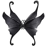 Widmann 1576B - Maxiflügel mit Glitter, 99 x 110 cm, Accessoire, Karneval, Mottoparty, Halloween