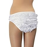 Peko Tanzmariechen Rüschenhöschen Weiß Garde RÜSCHENSLIP Gr.98-44/46 (140-152)