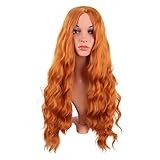 MapofBeauty 28 Zoll/70 cm Länge Wavy Synthetische Faser Lockige Haarfasern Ersatz Perücke für...