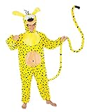 Generique - Marsupilami Tierkostüm für Erwachsene gelb-schwarz - XL (190 cm)