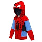 MYYLY Spiderman Hoodie Kind Herbst Hoodies Kind Superheld Kapuzen-Trainingsanzug 3D-Druck...