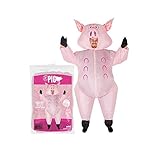 AirSuit® Aufblasbares Kostüm Schwein | Ausgefallenes Auflbaskostüm | Premium Qualität | Größe...