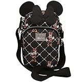 Minnie Mouse Disney Schwarz kleine Umhängetasche mit Schleife 18x10x5cm