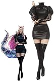 PETI Spiel LOL KDA Ahri Cosplay Kostüm Das Neunschwänzige Fuchskostüm Für Bühnenauftritte,...