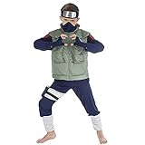 CoolChange Kakashi Hatake Kinder Kostüm aus Naruto Shippuden | Inkl. Stirnband, Weste & Maske |...